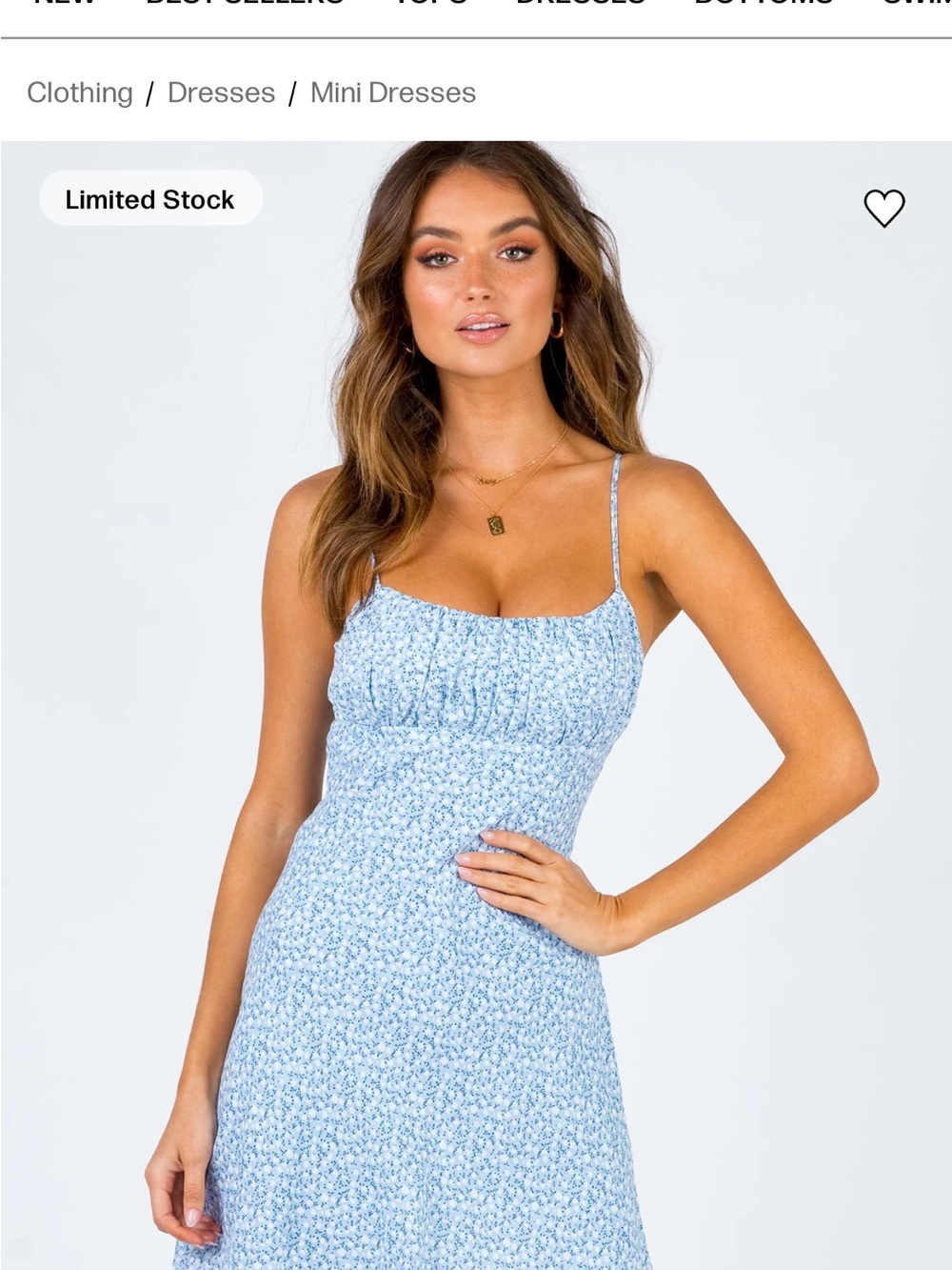 Princess Polly Blue Floral Slip Dress